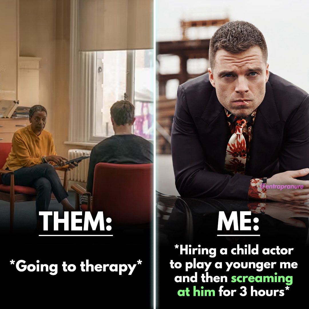 entrapranure's tweet photo. Therapy is for chumps https://t.co/x6vuw2aJKw