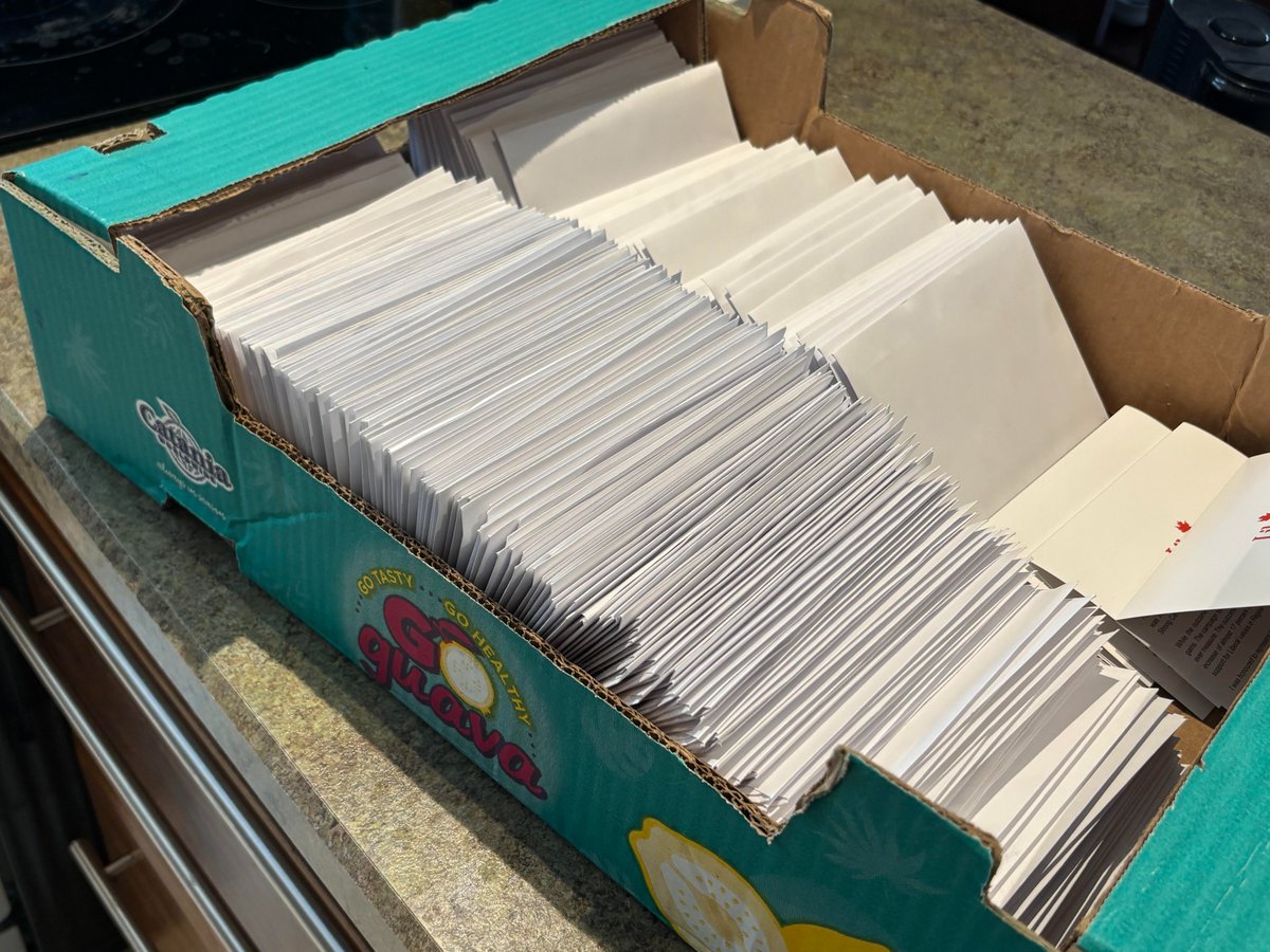 Just finishing personally signing and stuffing thank you cards for hundreds of supporters.

You are the lifeblood of any campaign and you cannot be thanked enough 🙏

THANK YOU!!!   #skpoli #Sask #ReginaWascana #cdnpoli #CanadaElections2025