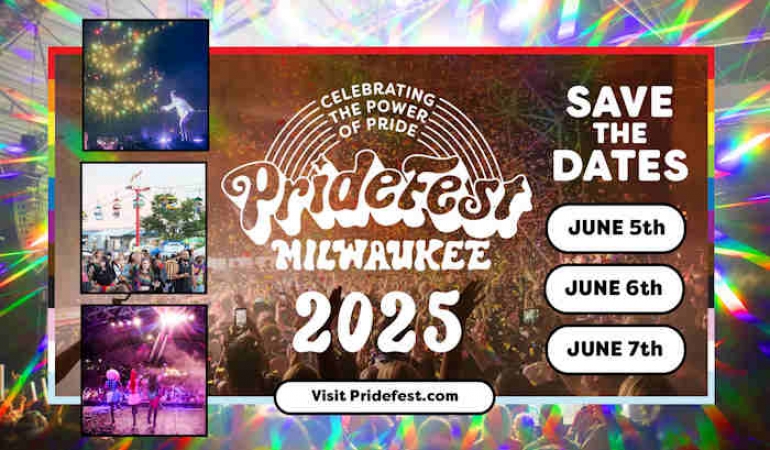 PrideFest Milwaukee 2025
June 5-7, 2025 - 12:00PM to 12:00AM CST

prideparade.net/events/view/un…

#PrideParadenet #LGBTQ #LGBTQEvents #Pride2025 #PrideMonth
