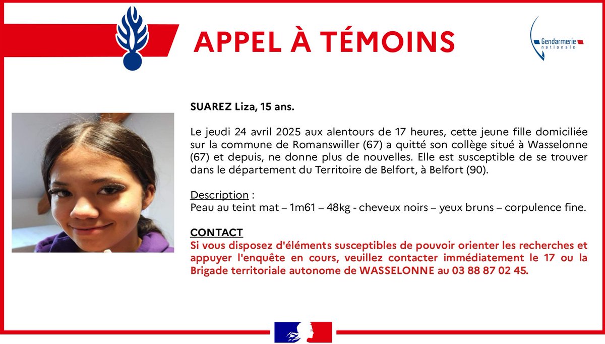 Gendarmerie_067's tweet image. #APPELÀTÉMOINS