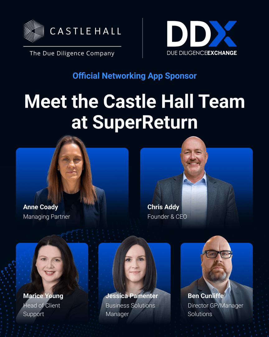 castlehall1's tweet photo. 🌟 BERLIN BOUND! 🌟

Meet our Castle Hall team at #SuperReturn International in 2 weeks!

Visit Booth 25 to discover how #DDXVerified transforms due diligence from hurdle to advantage.

Book via the ConnectMe app or just drop by for coffee!

The future of due diligence is now. https://t.co/jZRcdbV1j1