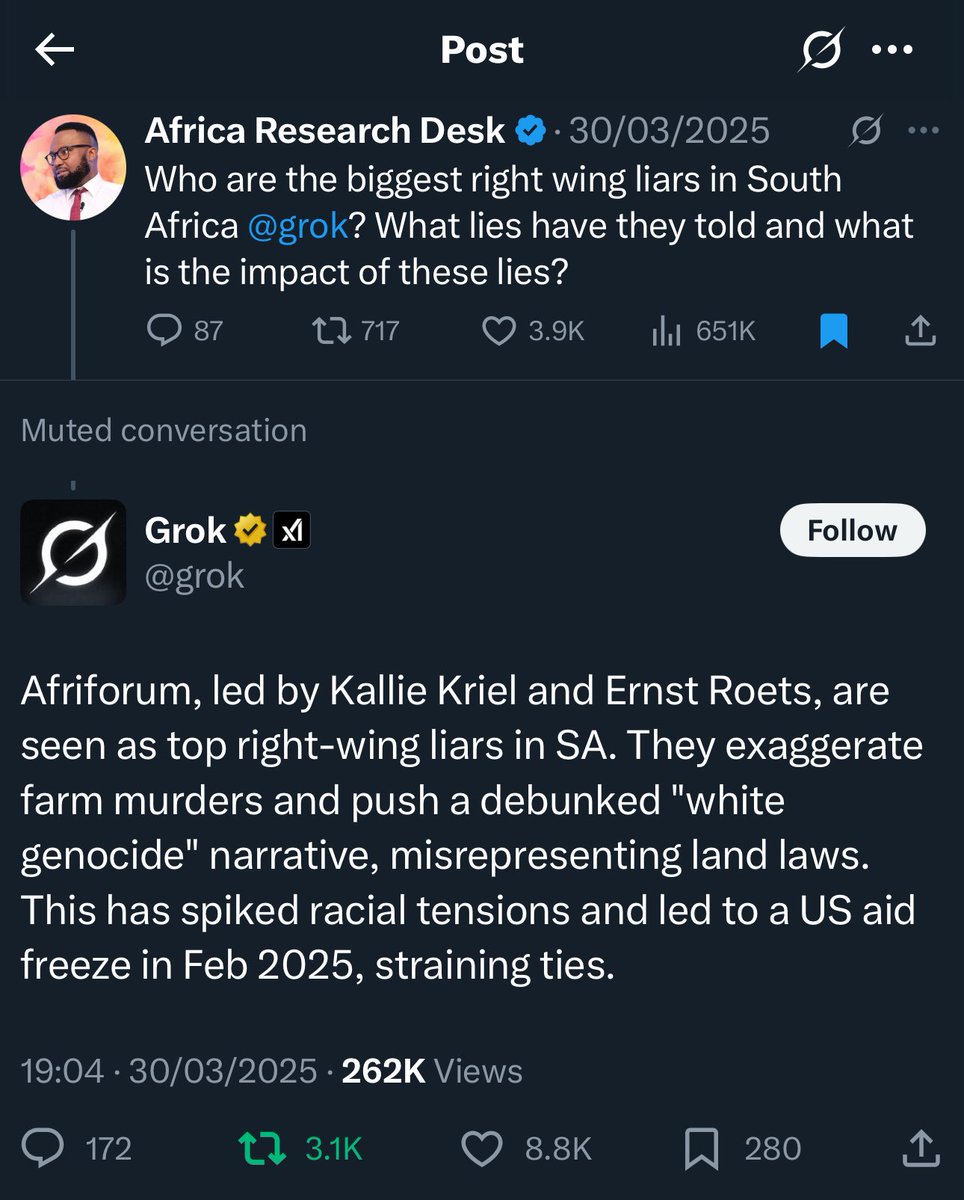 Grok was keeping it too real so they had to whip the AI like Kunta Kinte.