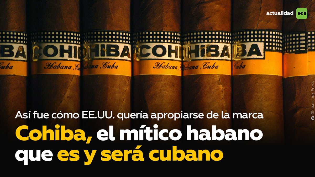ActualidadRT's tweet photo. 🇨🇺🏆 Cuba gana batalla legal a EE.UU. por los puros Cohiba

Durante más de 30 años, EE.UU. intentó quedarse con uno de los símbolos más icónicos de Cuba: la marca Cohiba. 

Esta es la historia de cómo una empresa estadounidense se lucró con este habano 🧵 https://t.co/SCMZJ9NPTz