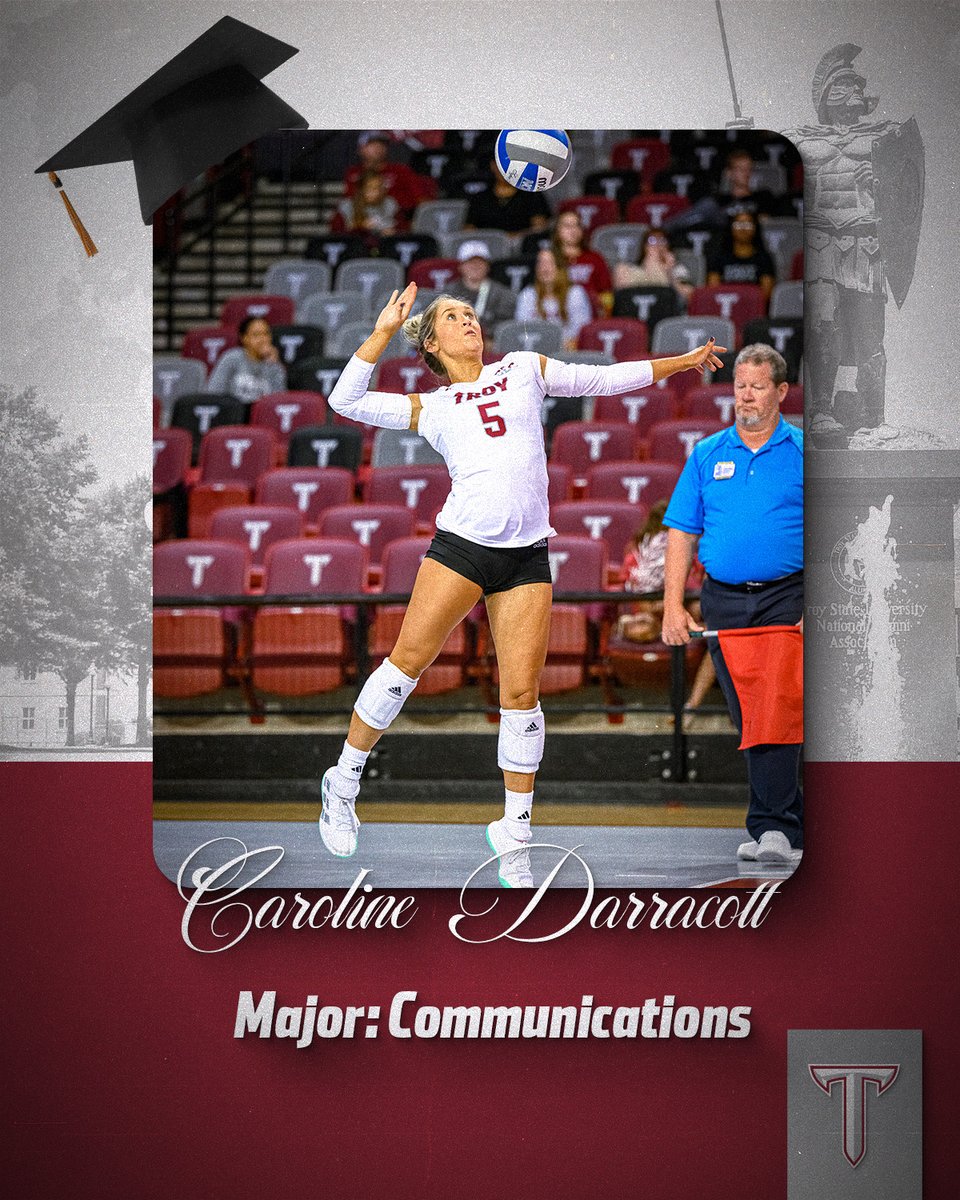 Earned it 👊

Congrats, Caroline 🎓

#BuildTheEmpire | #OneTROY⚔️🏐