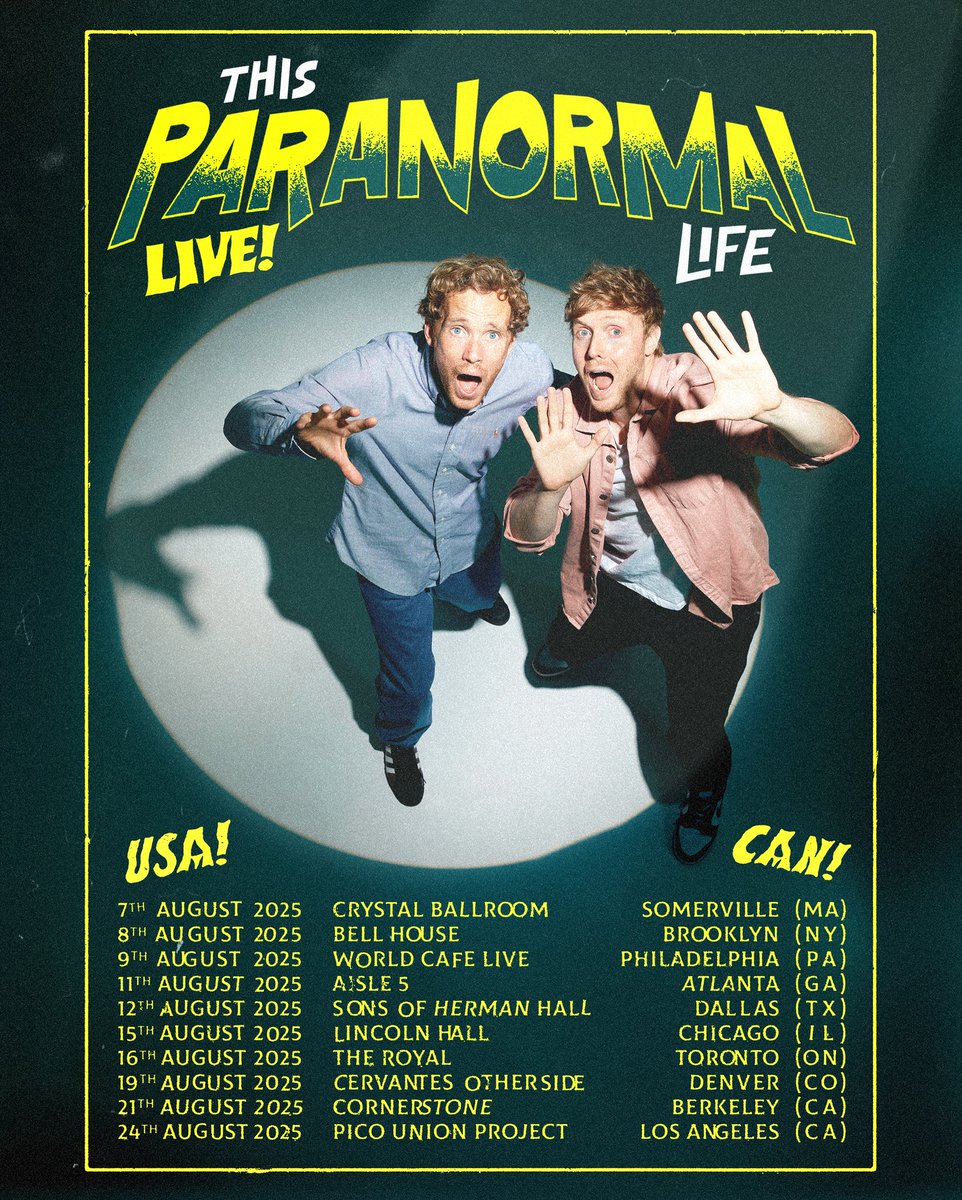 ThisParaLife's tweet image. WE’RE GOING BACK ON TOUR! 🇺🇸🇨🇦 

We’re hitting 10 cities across the US and Canada this August on our biggest live podcast tour yet! Tickets are officially on sale NOW🎉

linktr.ee/thisparanormal…
