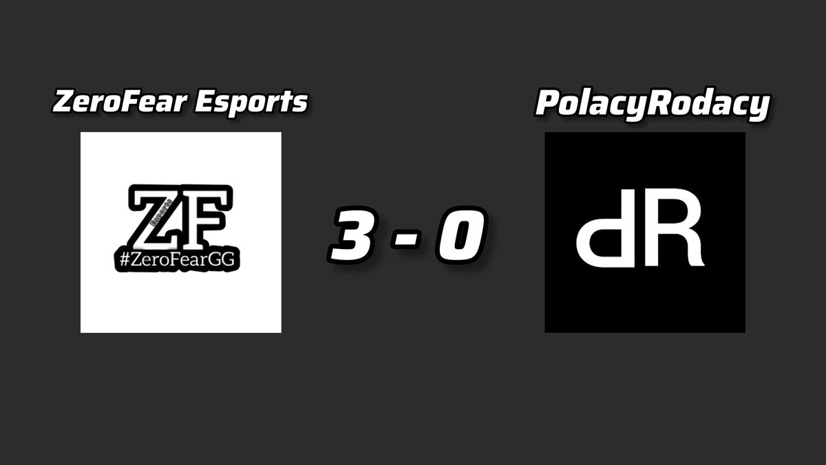 ZeroFearEsports's tweet photo. Today was a big day for us and for our players here at ZeroFear Esports we won against @Polacy_Rodacy and we wanna thank them for attending and doing their best.

#ZeroFearGG https://t.co/bWYFz4tpGi