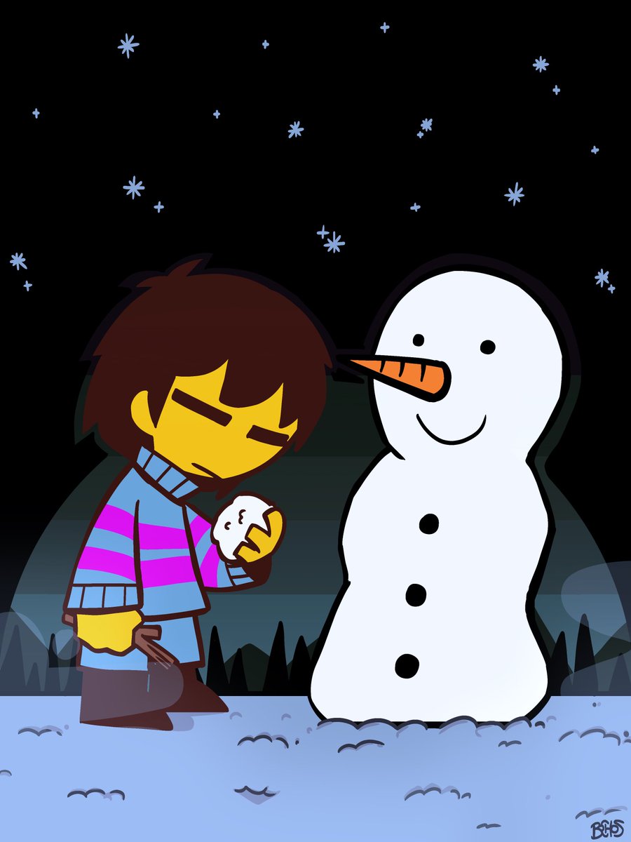 Boshiasdf_'s tweet photo. ✱ Please take this to the ends of the earth.

#Undertale #IndieGames #Frisk #Fanart #Snow #Drawing https://t.co/onMCXIbXCy