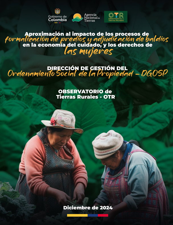 Vertov14's tweet photo. Excelente este trabajo del Observatorio de Tierras de @AgenciaTierras coordinado por @Jhonpy_ sobre "Aproximación al impacto de los procesos de formalización de predios y adjudicación de baldíos en la economía del cuidado y los derechos de las mujeres".  https://t.co/C55luueoMg https://t.co/EsC7CaSA5I