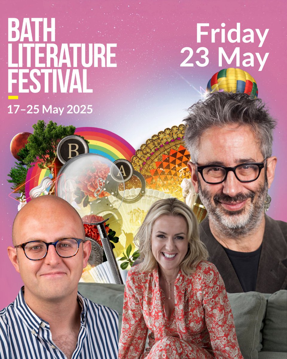 Have you got that Friday Festival Feeling?

Dive into a day of unforgettable events at Bath Literature Festival tomorrow.

Get your tickets now for any of the above and the walking tours at 10am, 2pm and 5pm 

bathfestivals.org.uk/the-bath-festi…