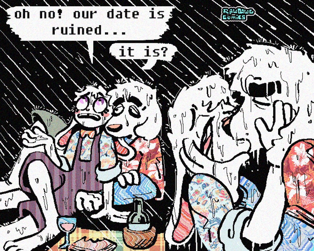 rawdawgcomics's tweet image. Let it pour