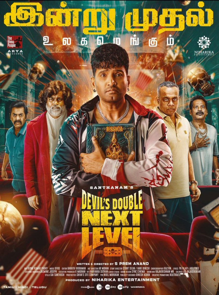 HonestFilmFeed's tweet photo. #DevilsDoubleNextLevelreview - Average
The plot of the movie is Filmemaker vs Filmreviewer Mottarajendar and Nilalgal ravi are backbone of this film😆 Gvm good Santhanam counters are Missing.Overall it's an Timepass watch. https://t.co/JHxV4dTDEW