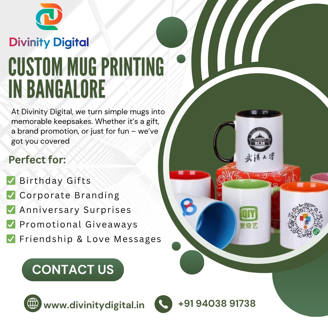 DigitalDiv61291's tweet image. Get your custom mugs printed with photos, quotes, or logos at Divinity Digital – Perfect for gifts or branding!

📞 +91-94038 91738
🌐 divinitydigital.in

#CustomMugs #MugPrintingBangalore #DivinityDigital #GiftIdeas #PersonalizedGifts #BangaloreBusiness