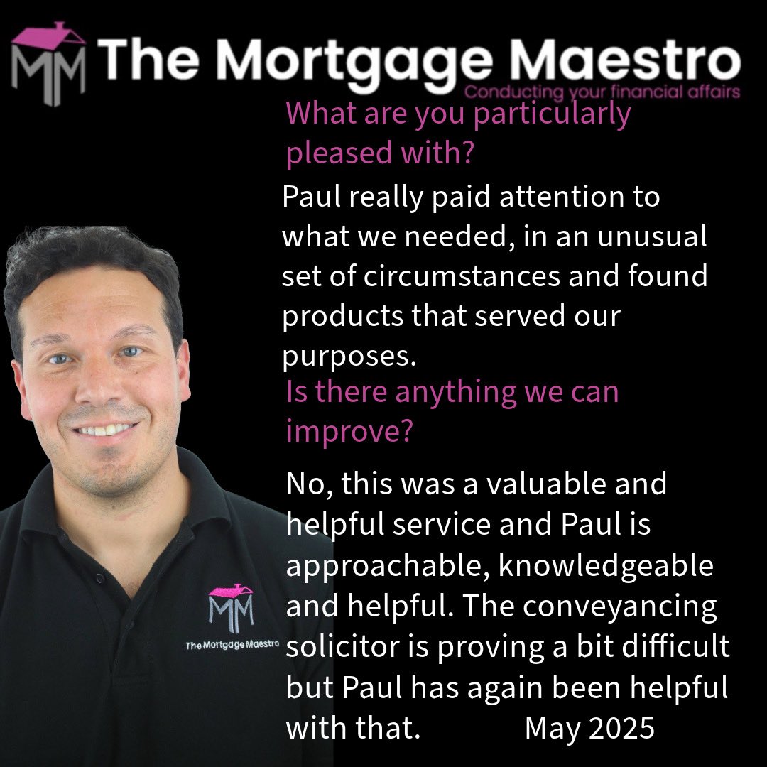TheMaestroMTG's tweet image. ⭐️as we end the working week we thought we'd brag about Paul today and how he's worked his magic again with our clients! What a lovely review! Thank you 🫶🏻

🖤🤍🩷

#ourclientsarethebest #teammaestro #5starreviews #brokersarebetter