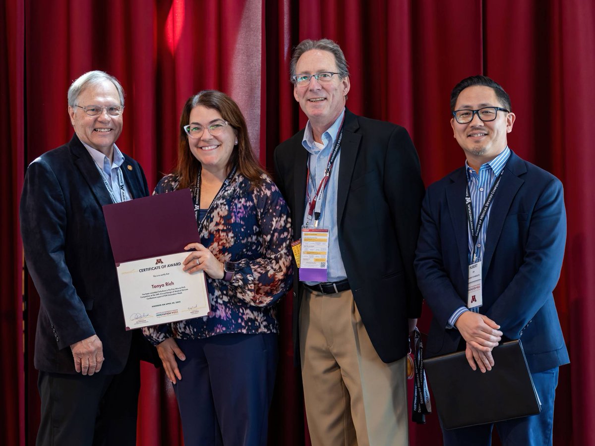 DMD Conference (@umndmd) on Twitter photo Congrats #DMD2025 5-Minute Pitch Competition!
๐Grand Prize: Matteo Bomben, <a href="/UofT/">University of Toronto</a>
2nd: Anuk Dias, <a href="/UMNews/">University of Minnesota</a>
3rd: Tonya Rich, <a href="/VAMinneapolis/">Minneapolis VA Health Care System</a>
View the full list of all other #IEMWeek2025 competition winners: bit.ly/4iN4o0F Congrats #DMD2025 5-Minute Pitch Competition!
๐Grand Prize: Matteo Bomben, <a href="/UofT/">University of Toronto</a>
2nd: Anuk Dias, <a href="/UMNews/">University of Minnesota</a>
3rd: Tonya Rich, <a href="/VAMinneapolis/">Minneapolis VA Health Care System</a>
View the full list of all other #IEMWeek2025 competition winners: bit.ly/4iN4o0F