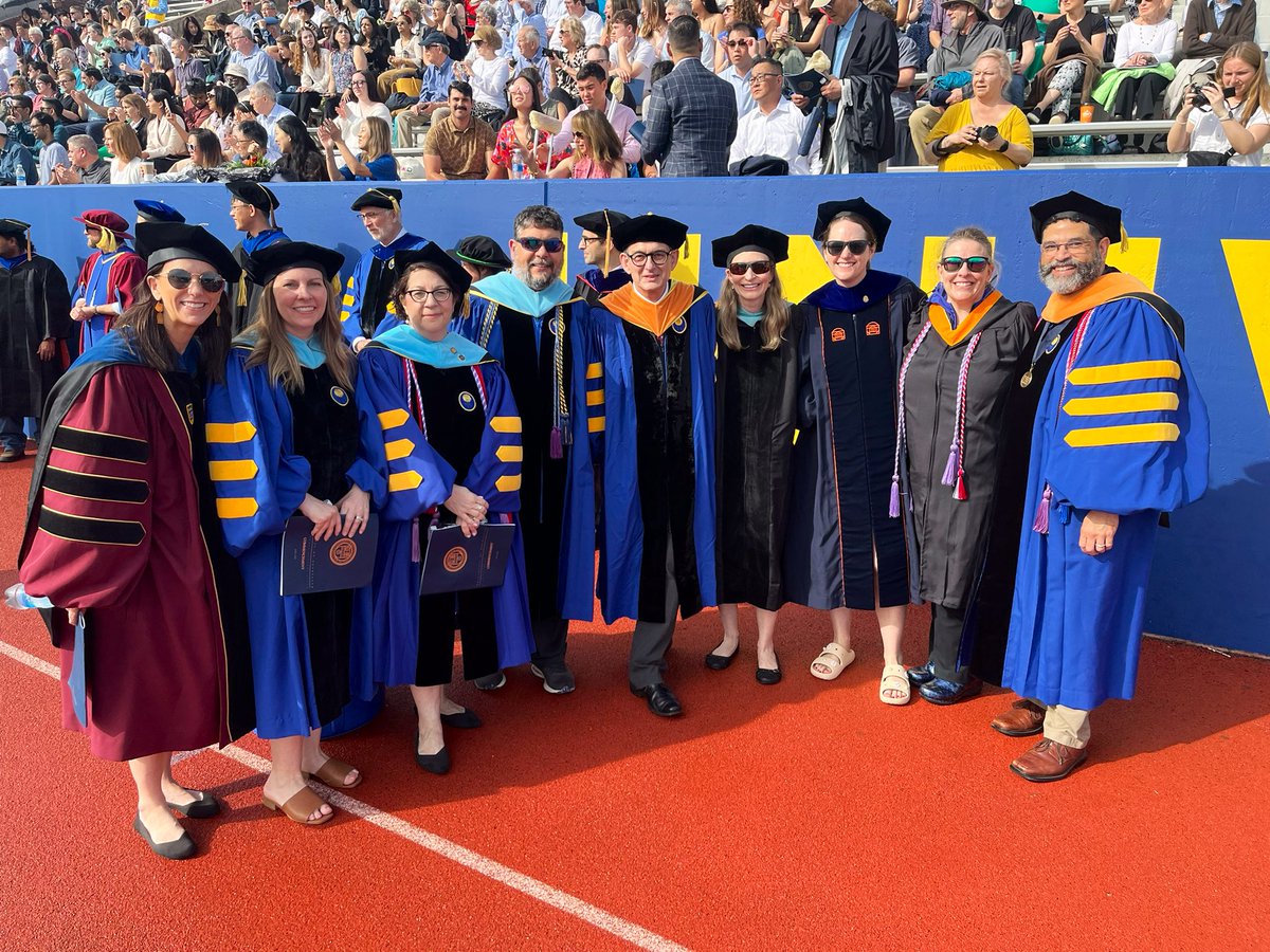 Congratulations #UR2025 graduates! Our faculty joined this morning’s Commencement Ceremony to cheer on the Class of 2025, including several of our #URNursing grads. 💙🎓