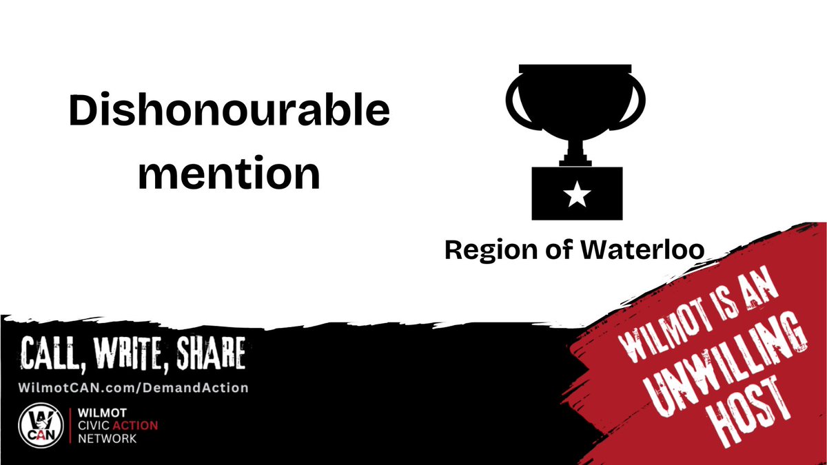 WilmotCAN (@wilmot_can) on Twitter photo The dishonourable mention by the <a href="/CanadianAssoci5/">Canadian Association of Journalists</a> is for the <a href="/RegionWaterloo/">Region of Waterloo</a>'s refusal to share information about the land assembly in Wilmot. Dozens of Freedom of Information requests have been refused.
therecord.com/news/waterloo-… The dishonourable mention by the <a href="/CanadianAssoci5/">Canadian Association of Journalists</a> is for the <a href="/RegionWaterloo/">Region of Waterloo</a>'s refusal to share information about the land assembly in Wilmot. Dozens of Freedom of Information requests have been refused.
therecord.com/news/waterloo-…