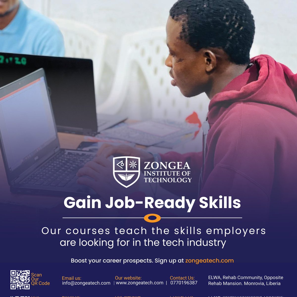ZongeaTech's tweet photo. Zongea School of Technology is where passion meets purpose, Whether you're just starting or reskilling we’ll help you achieve your goals. https://t.co/wwuHeA44H9
