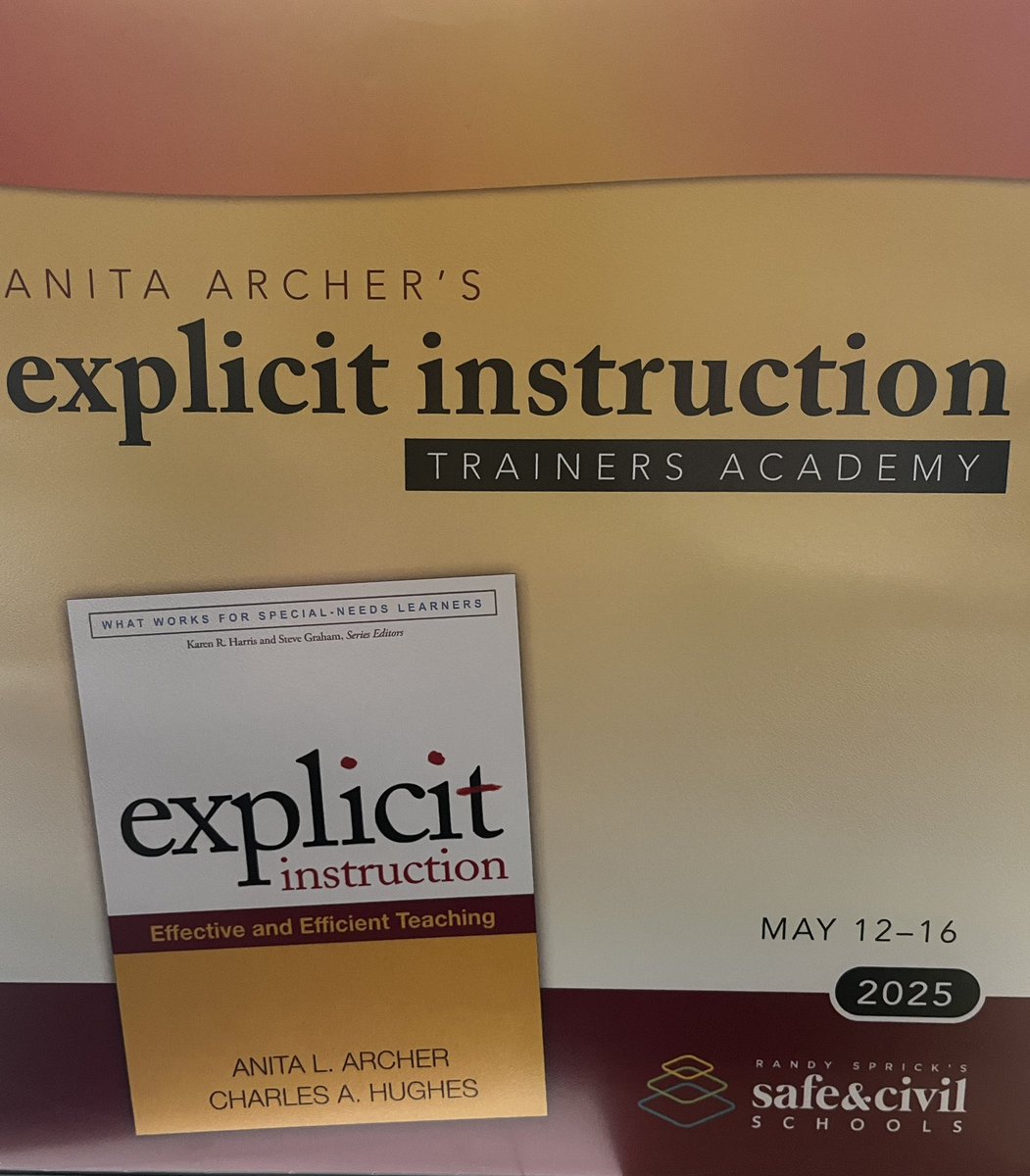 I am forever grateful for the opportunity to learn with Anita Archer at the Explicit Instruction conference this week! #TeachTheStuffCutTheFluff