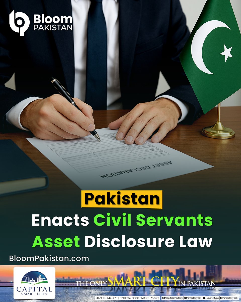 bloom_pakistan's tweet image. Pakistan Enacts Civil Servants Asset Disclosure Law
#PakistanNews #AssetDisclosure #CivilServantsLaw #TransparencyMatters #Accountability
Read More
bloompakistan.com/pakistan-enact…