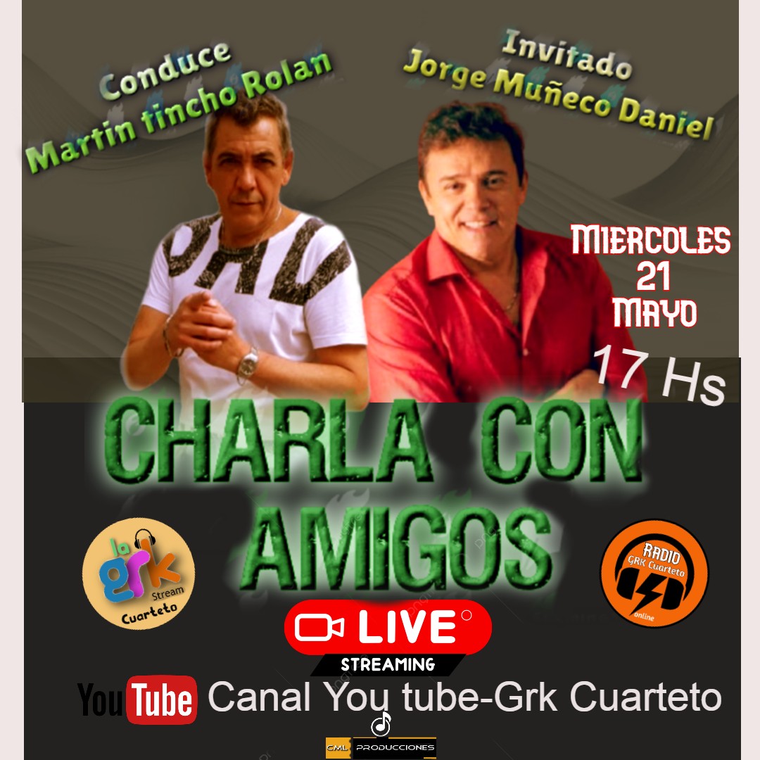 Grkcuarteto's tweet photo. Stream Imperdible canal oficial de #lagrk Youtube #grkcuarteto
Miercoles 21 17 Hs
Invitado Jorge Muñeco Daniel #jorgemuñecodaniel
Conduce El Tincho Rolan @martinrolangok https://t.co/5evO6EBMnM