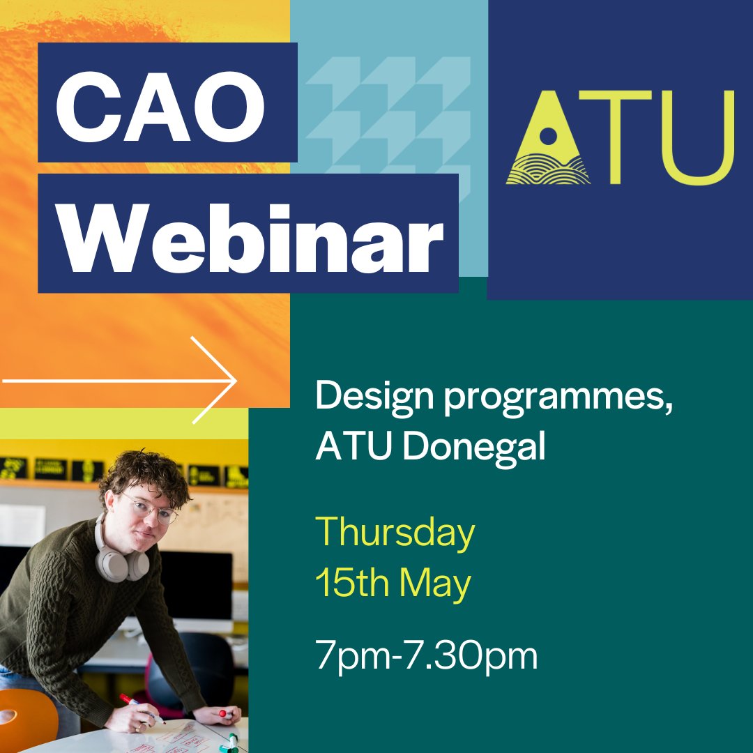 👏😊 Thanks to everyone who joined our webinar yesterday evening, as we explored the Design &amp; Creative Media programmes at ATU Donegal.

💻🖱️ For those who may have missed it, you can watch back here 👉 youtube.com/watch?v=oMRe8p…

#ATU #CAO2025 #Design #CreativeMedia