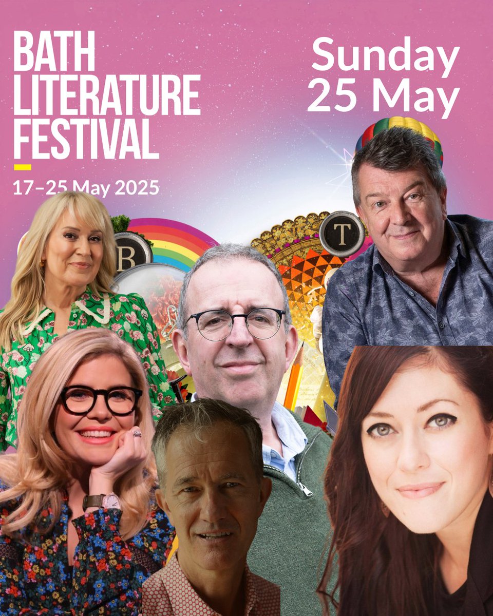 Our final day at the festival is packed with exciting talks...
Get your tickets now for any of the above and the walking tours at 10am, 2pm and 5pm 

bathfestivals.org.uk/the-bath-festi…

#BathLitFest25