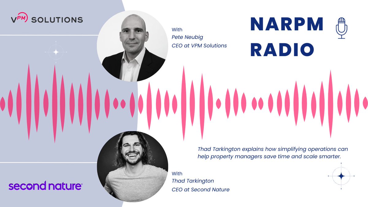 On the #NARPM podcast, Thad Tarkington, CEO and co-founder of #SecondNature, shares how simplifying operations is key to scaling your business without burning out. Listen here: hubs.ly/Q03mxQMl0 or watch here: hubs.ly/Q03mwxLN0 
#PropertyManagement