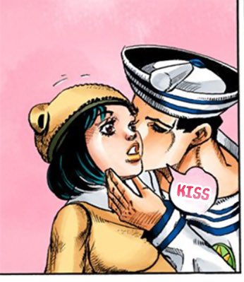 stand_day's tweet photo. Here’s a thought:

Josuke kissed Daiya over Yasuho… 😐 https://t.co/PSXpsLYbPG