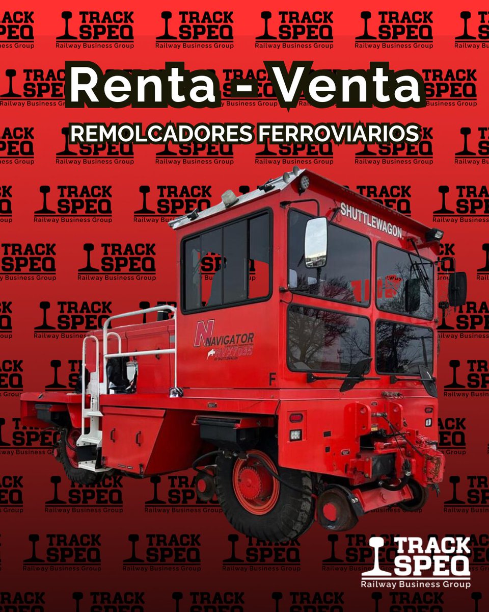 🚜 ¿Necesitas mejorar la eficiencia en tu patio ferroviario? Descubre nuestro servicio de venta y renta de remolcadores Shuttlewagon:
🔹 Alta capacidad de carga
🔹 Flexibilidad en operación
Explora más en trackspeq.com
#RemolcadoresFerroviarios #TrackSpeq 🚆