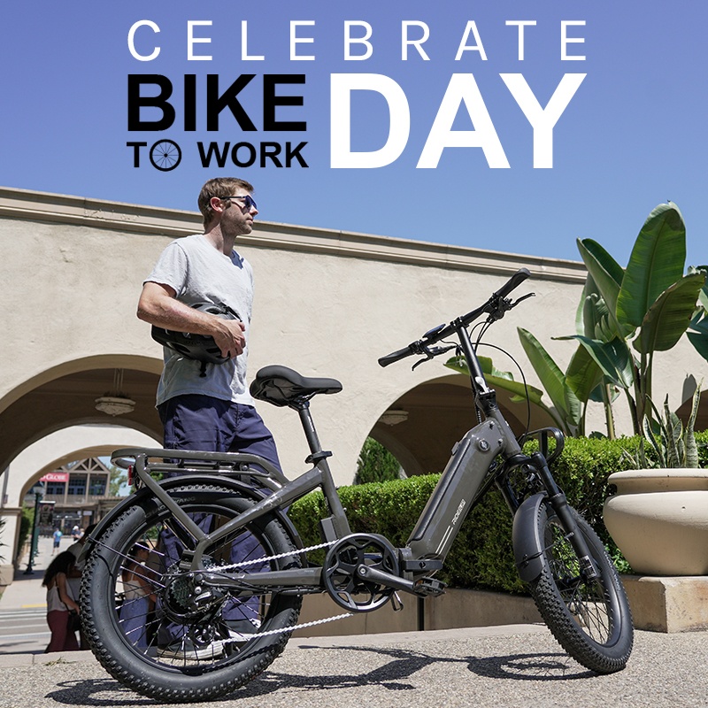 Bike to Work Day is not just as a celebration, it's a movement. We're happy to be part of a community who knows that swapping four wheels for two makes a difference. See you in the bike lane today 🚲️#Ride1Up #ElectricBikes #Ebikes #PoweredByRide1Up #biketoworkday #Portola