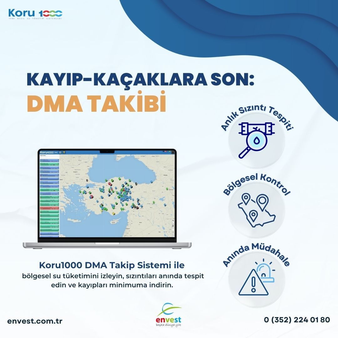 koru1000's tweet photo. Koru1000 DMA Takip Sistemi ile izole alt bölgelerde su tüketimi ve basınç verilerini anlık olarak takip edin, sızıntıları hızla tespit edin. Bölgesel izleme ile kayıp-kaçakları minimuma indirin, verimliliği artırın.

📞 Daha fazla bilgi için arayın: 0 (352) 224 01 80 https://t.co/nhdlVl3ss4