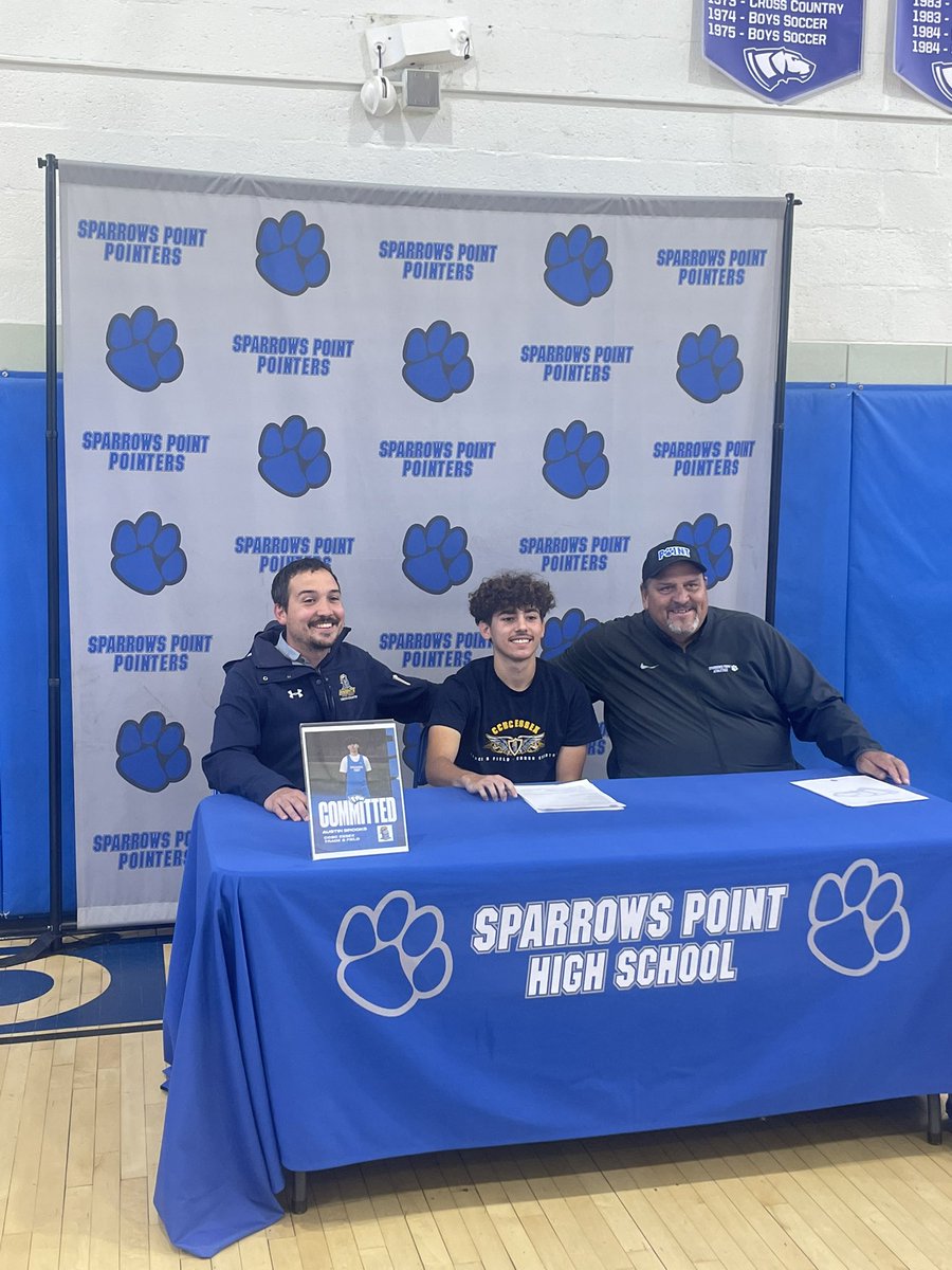 Austin Brooks from sparrows point high school has officially committed to running for ccbc Essex next year!