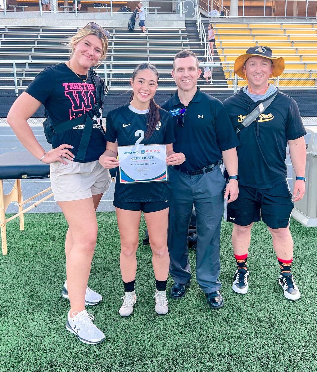 We’re proud of our Altoona, IA team—athletic trainers Faith and Jacob and clinic manager Kevin—for their dedication to helping athletes perform their best. Congrats to Sophie from Southeast Polk on her recent hat trick against Bondurant! ⚽ | <a href="/SEPolkRams/">Southeast Polk Rams</a>