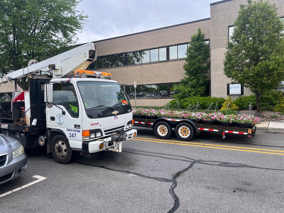 Spring has finally sprung at Inventrek Tech Park this week, thanks to the beautiful flower baskets from the <a href="/GreaterKokomo/">Greater Kokomo EDA</a> Keep Kokomo Beautiful campaign! We hope you enjoy the flowers this season!
