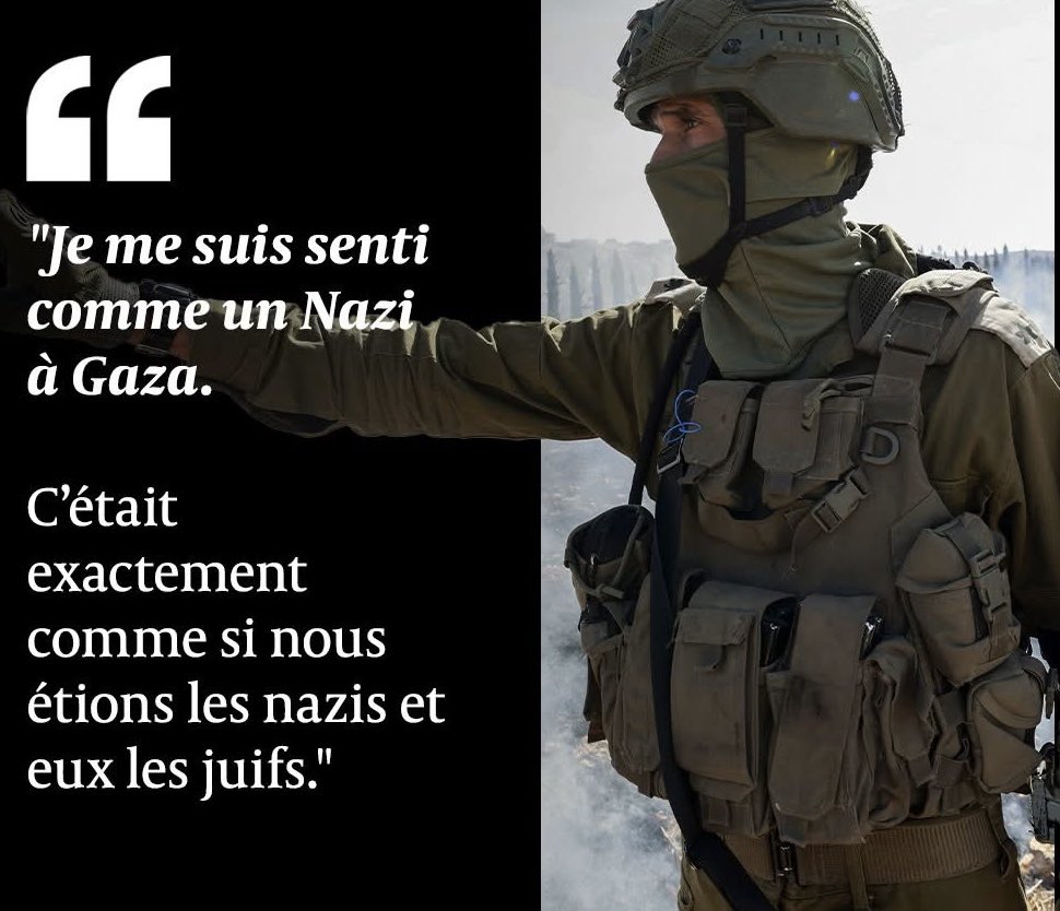 EmmaRobinsonss's tweet image. Dans le cadre de la série intitulée « La barbarie a un nouveau visage : Tsahal », il semble que l’opinion publique ait oublié l’article rédigé par Yoel Elizur, psychologue de Tsahal, publié dans le journal Haaretz le 23 décembre dernier.
Je partage à nouveau le témoignage de ces…