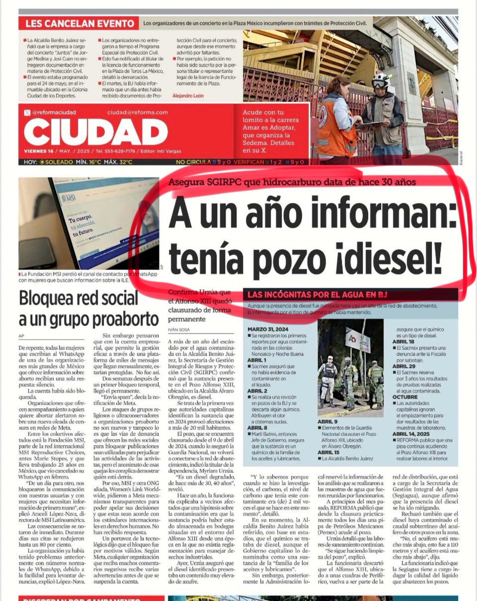 El cinismo y la desvergüenza de los gobiernos de Morena…

¡¡ 1 año después informan del diesel que contaminó y enfermó a miles de personas en la #CDMX !!!

Y todavía perversamente lo negaban y atacaron a vecinos denunciantes.

Estos <a href="/GobCDMX/">Gobierno de la Ciudad de México</a> son de una corrupción inaudita.