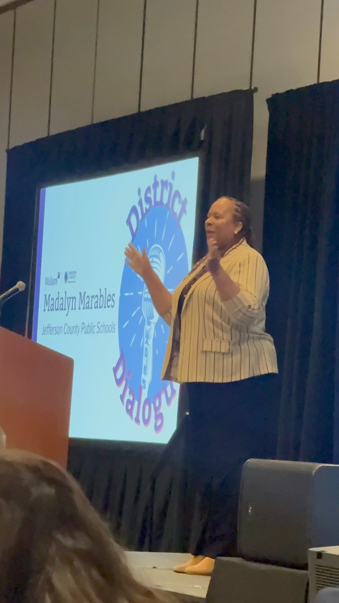 JCPSLeads's tweet image. Our team was thrilled to participate in the Wallace ECPI May Spring PLC. Our Associate, Madalyn Marables, delivered an outstanding presentation as a District Dialogue Storyteller, eloquently speaking on Transformational Leadership. Amazing job, Madalyn! @WallaceFdn