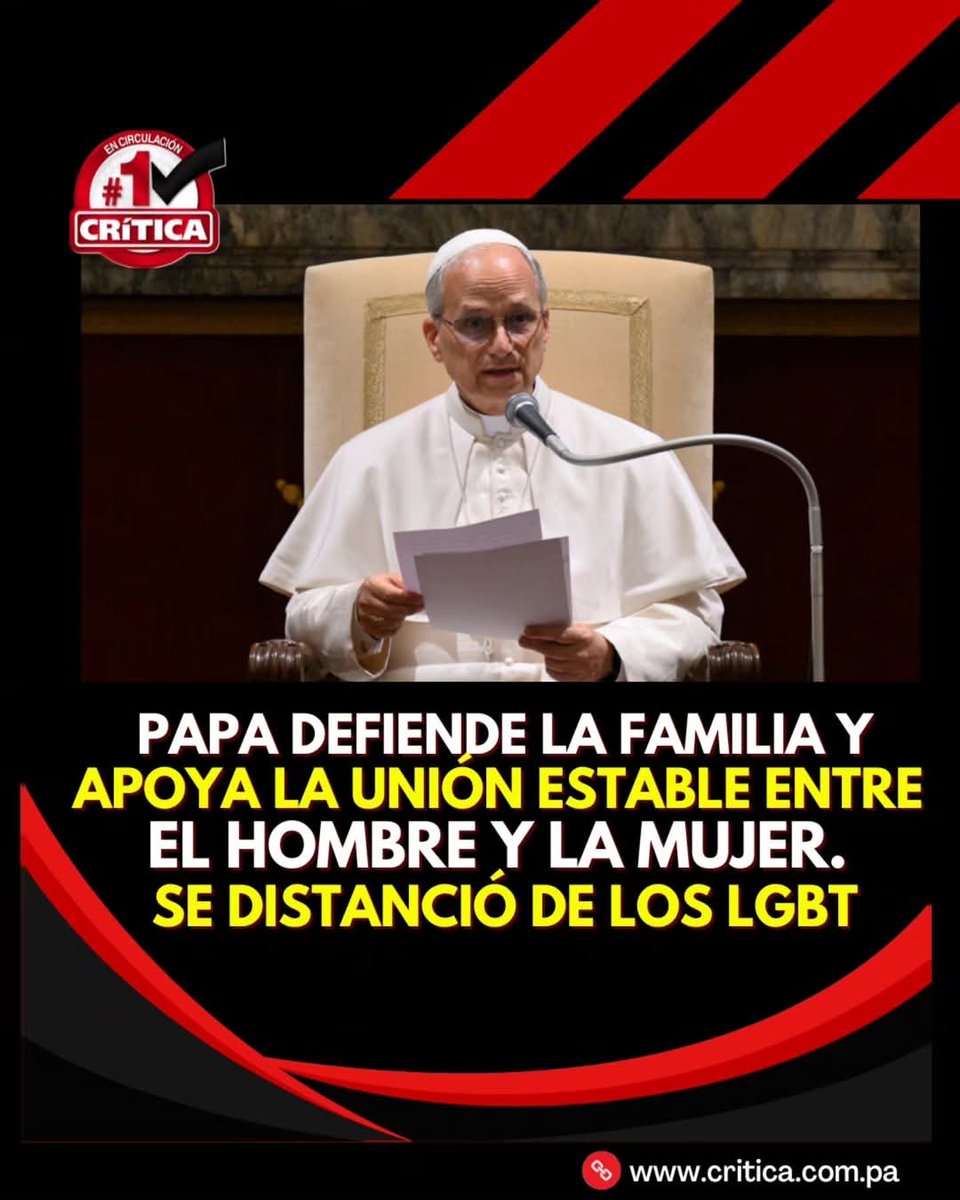 Ariel Hughes (@arielhughes1) on Twitter photo "La familia es la base fundamental de la sociedad, y el matrimonio entre un hombre y una mujer constituye el fundamento sobre el cual se edifica la familia." <a href="/tvnnoticias/">TVN Noticias</a> <a href="/Telemetro/">Telemetro</a> <a href="/MetroLibrePTY/">Metro Libre</a> <a href="/prensacom/">La Prensa Panamá</a> "La familia es la base fundamental de la sociedad, y el matrimonio entre un hombre y una mujer constituye el fundamento sobre el cual se edifica la familia." <a href="/tvnnoticias/">TVN Noticias</a> <a href="/Telemetro/">Telemetro</a> <a href="/MetroLibrePTY/">Metro Libre</a> <a href="/prensacom/">La Prensa Panamá</a>