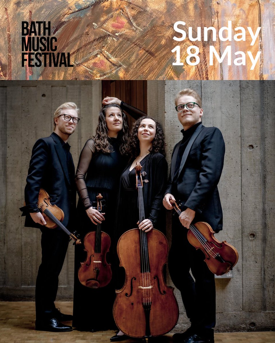 On the first Sunday of Bath Music Festival tomorrow we will hear three timeless masterpieces of the string quartet repertoire performed by one of today’s most exciting young ensembles - Marmen String Quartet.  

bathfestivals.org.uk/the-bath-festi…