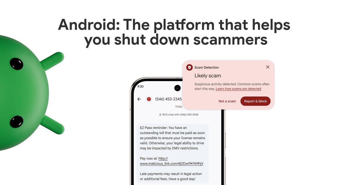 Protecting users from scams is a super practical application of AI.  Android’s AI-powered Scam Detection in Google Messages does just that

Each month, this tech protects users from 2 billion suspicious messages with all of our advanced security.  

Now, Scam Detection is even