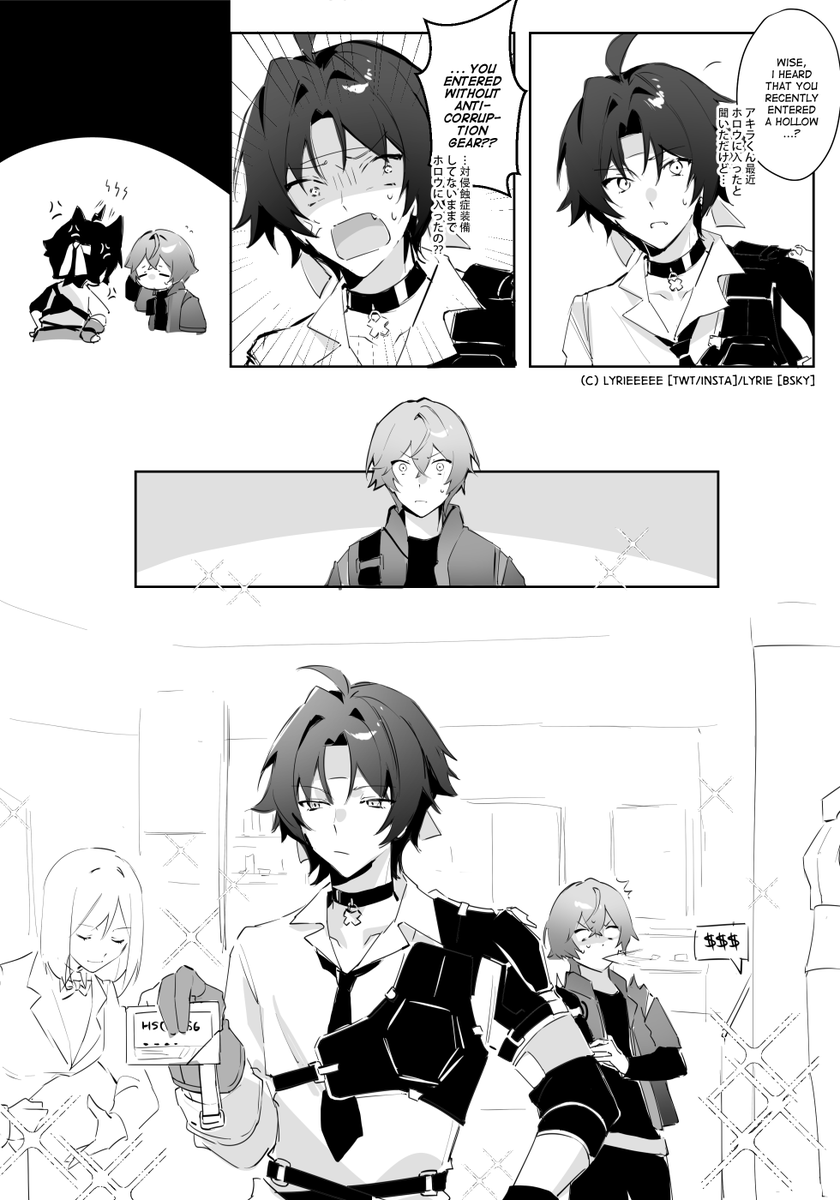 still can't believe wise went into the hollow without equipment... i want harumasa to buy him gear
(i based his other 2 outfits off reno and ray)
#wiseharu #zzzero