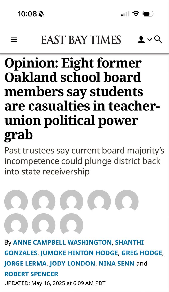 “The lack of a plan to avoid bankruptcy is not the only demonstration of the board majority’s incompetence.  They are terminating the superintendent’s contract early, on June 30, without a leadership transition plan. They caved to the teachers’ union threat of a one-day strike on