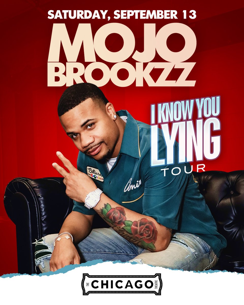 The Chicago Theatre (@chicagotheatre) on Twitter photo Tickets are ON SALE now for <a href="/mojobrookzz/">mojobrookzz</a>: Get Ready For a Hilarious Night of Comedy at The Chicago Theatre on Sat, Sept 13!
๐: go.chicagotheatre.com/MojoBrookzz Tickets are ON SALE now for <a href="/mojobrookzz/">mojobrookzz</a>: Get Ready For a Hilarious Night of Comedy at The Chicago Theatre on Sat, Sept 13!
๐: go.chicagotheatre.com/MojoBrookzz