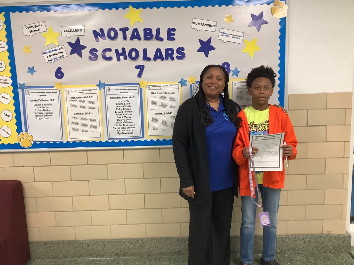We are always happy to recognize our hardworking and responsible students with Positive Office Referrals! #PBIS #Smallwoodstrong