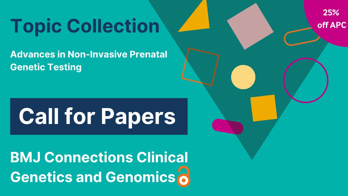 'Advances in Non-Invasive Prenatal Genetic Testing'
We have calls for papers in your subject area. Discover our Topic Collection:
bit.ly/3REuRCu