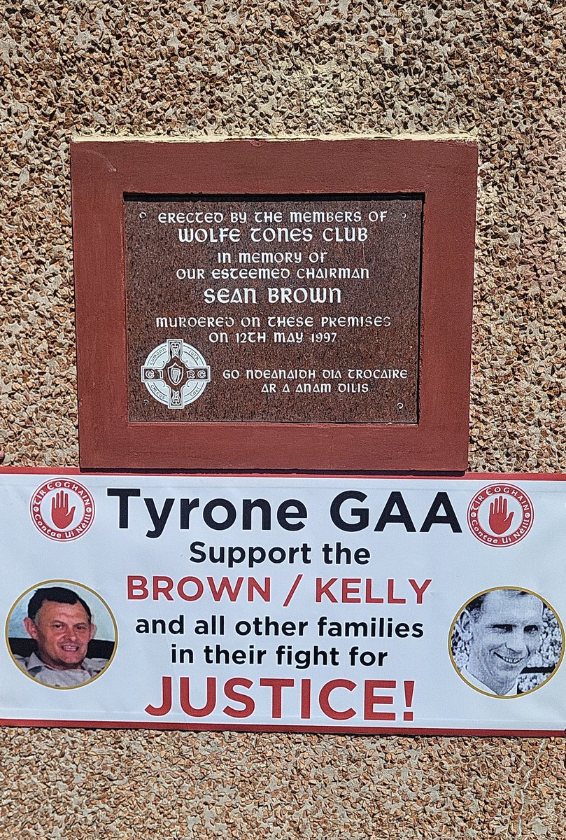 Solidarity with <a href="/BellaghyGAC/">Bellaghy Wolfe Tones GAC</a> <a href="/paddyjkelly/">Patrick Kelly</a> #SeanBrown#WalkforTruth