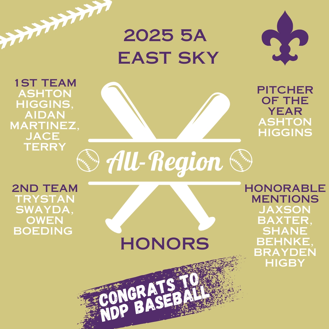 Congratulations to NDP Varsity Baseball, as multiple members of the 2025 team made the AIA's All-Region Honor list. More: tinyurl.com/mvwcvzpk. #GoSaints #ReverenceRespectResponsibility #ndpcatholic