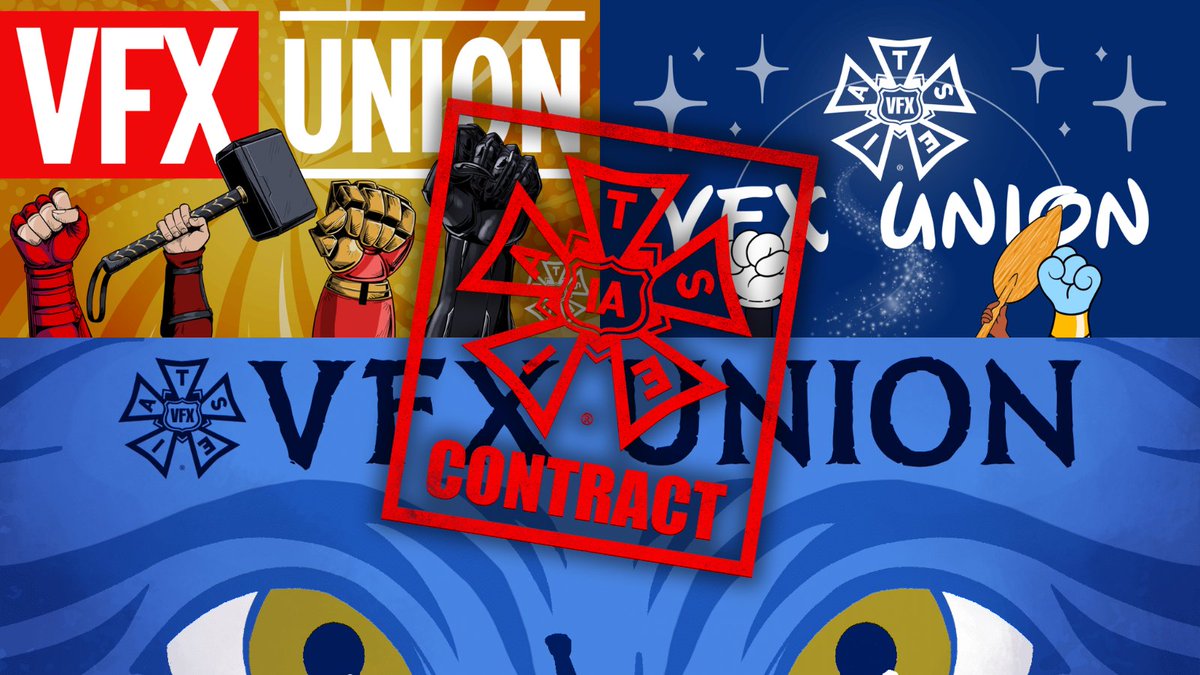 IATSE's tweet image. BREAKING: Visual Effects (VFX) workers for Marvel Studios, Walt Disney Pictures, and the 'Avatar' movie franchise have voted overwhelmingly to ratify their first union contracts.

This is decades in the making.