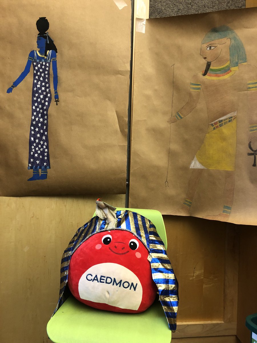 CaedmonFifth's tweet photo. #CaedmonGrade5 does ancient Egypt with Monty the Pharaoh! https://t.co/VBNMfW6rGv