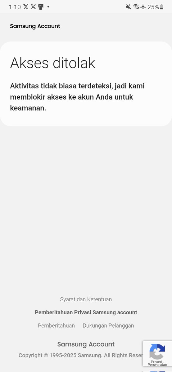 Vanellovely's tweet photo. Sumpah ni samsung account ngeselin, padahal udah masuk di akun yang sama malah di bilang beda akun terus gak bisa ke buka notesnya dan sekarang malah ke blokir aksesnya @samsungID tolong dong min ini gimana ya? https://t.co/SYoZCCXpnn